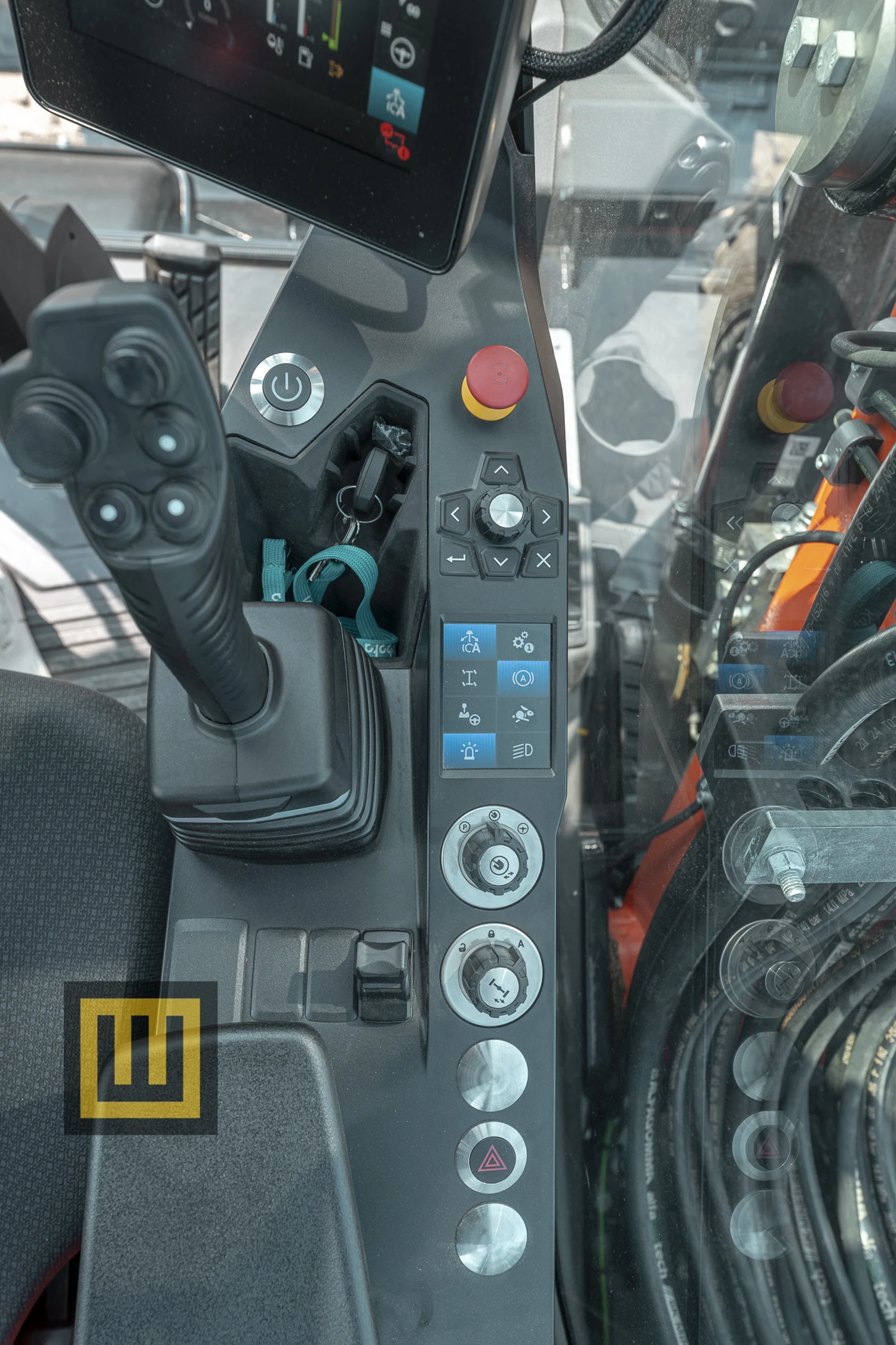 KUBOTA KW095 panel sterowania INTUSI i joystick
