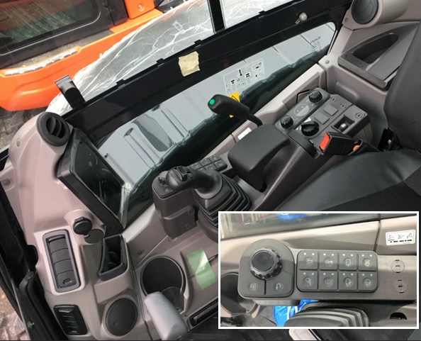 Minikoparka KUBOTA KX060-5 nowy panel kontrolny