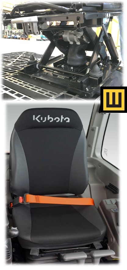 Minikoparka KUBOTA KX060-5 nowy fotel i pasy